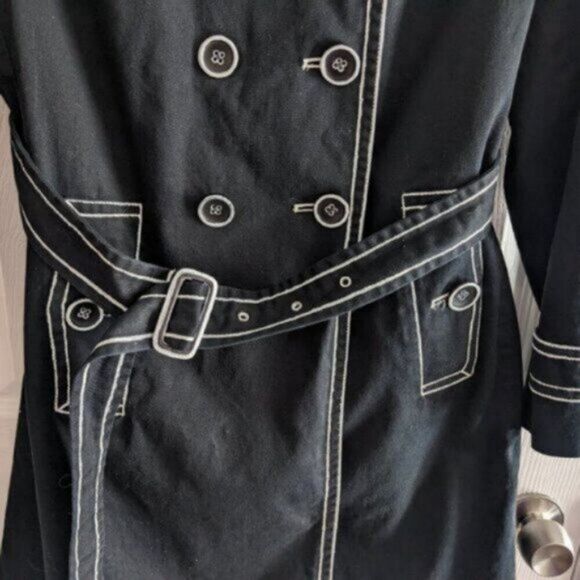 One of a Kind Hand Painted Massini Trench Coat M - Picture 13 of 13